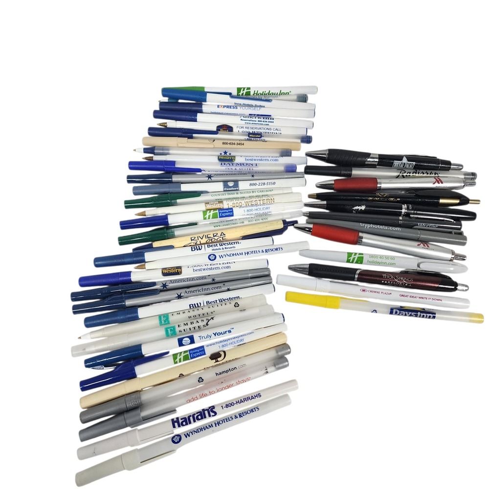 Bulk‎ Lot 45 Hotel Brand Pens Marriot, Days, Double Tree, Westgate, Westin